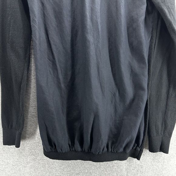 Lacoste Womens Cardigan Size 36 Black Button Up Long Sleeve Sweater - Picture 7 of 12